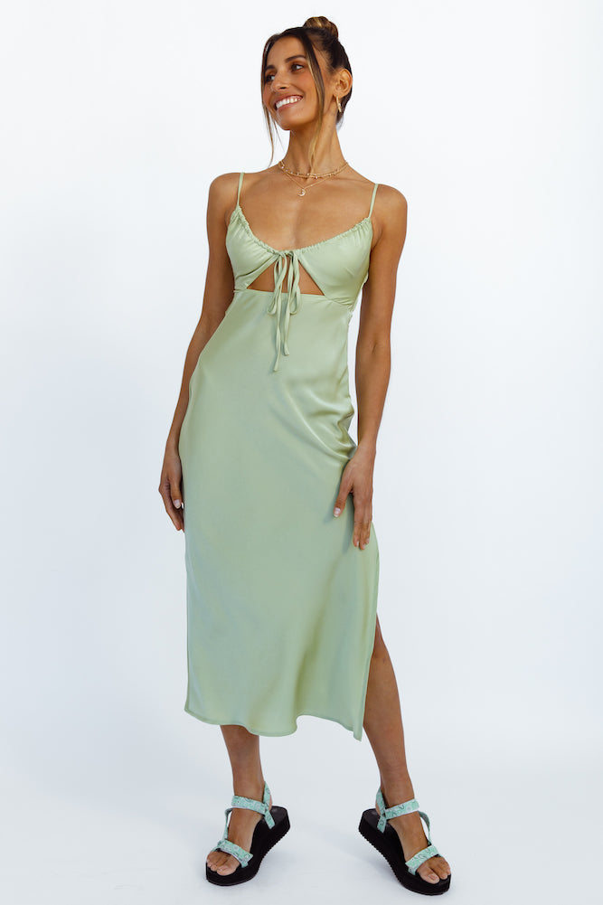 Cariele Maxi Dress Green-Seaa Fashion
