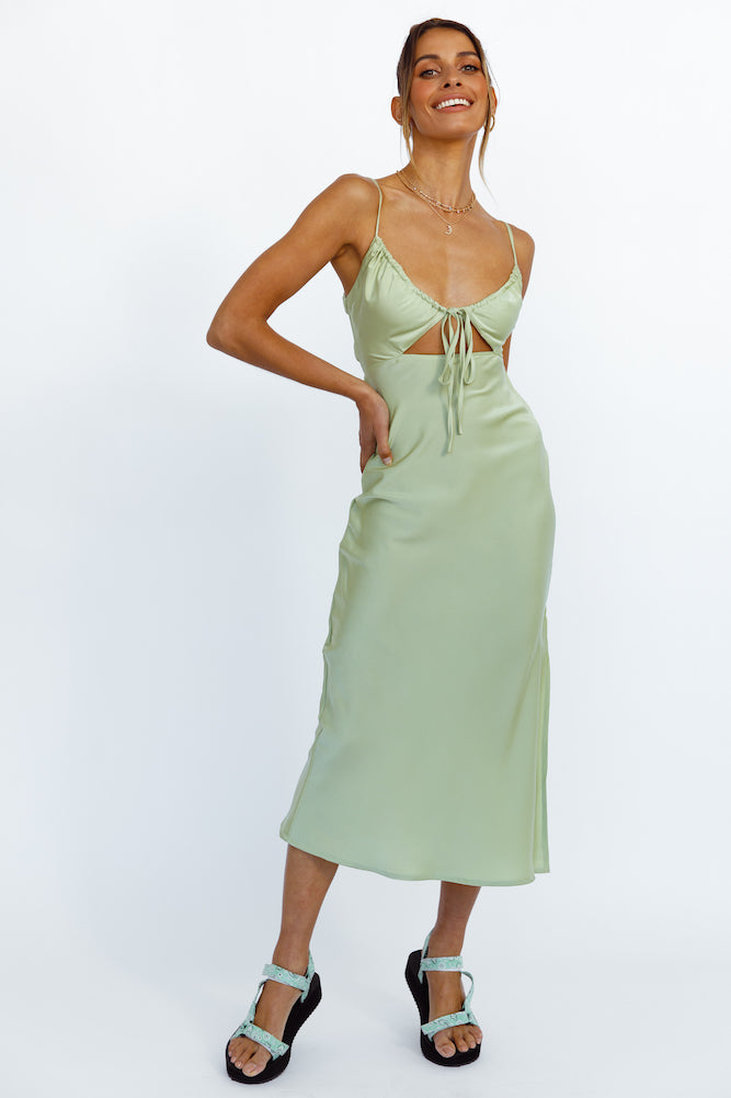 Cariele Maxi Dress Green-Seaa Fashion