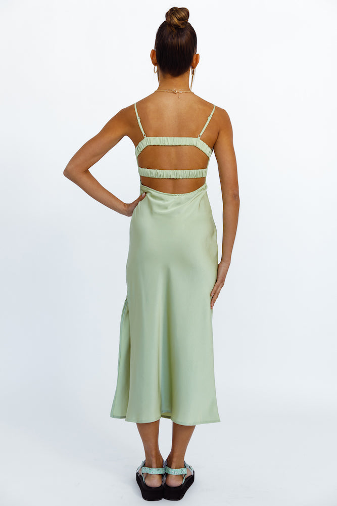 Cariele Maxi Dress Green-Seaa Fashion