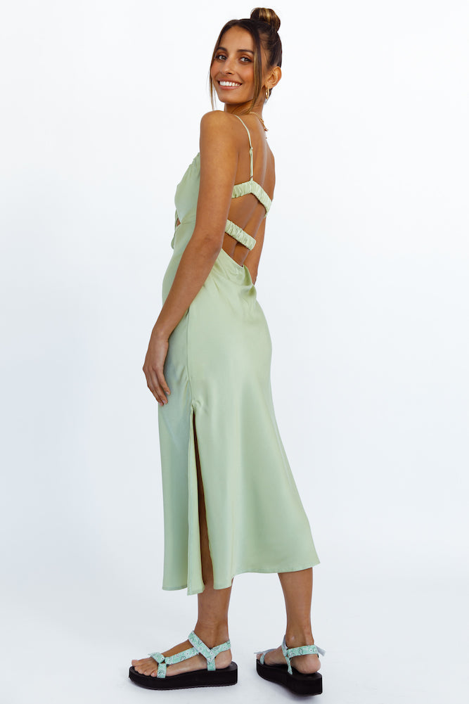Cariele Maxi Dress Green-Seaa Fashion