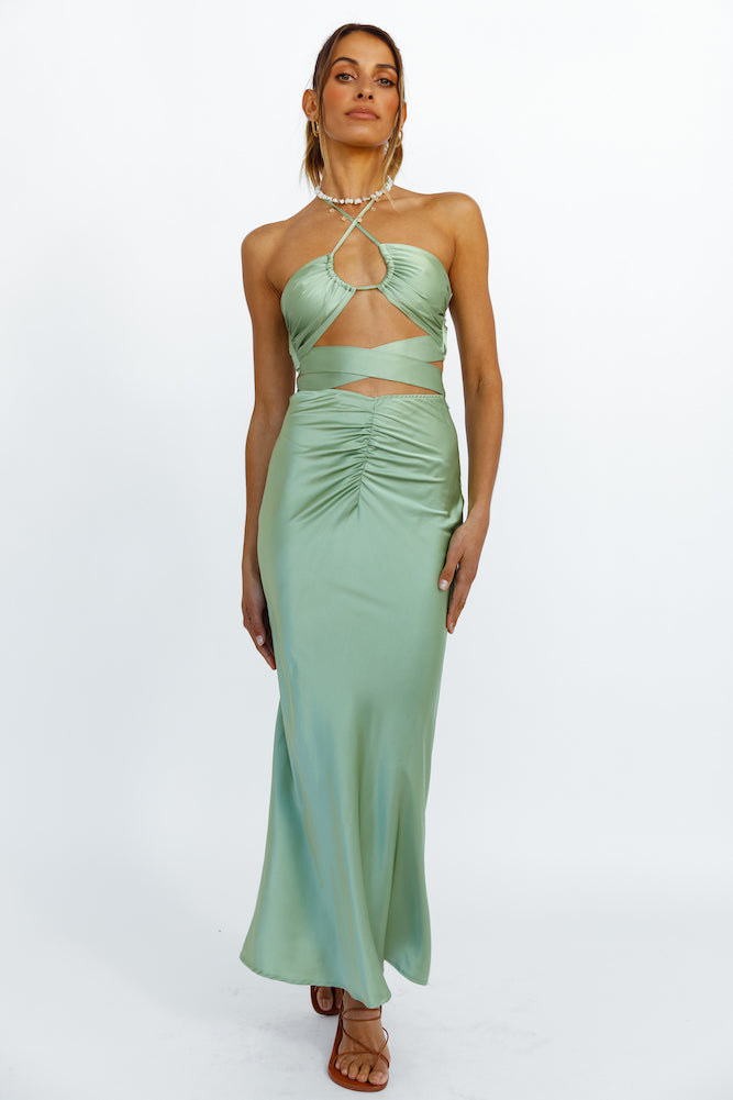 Young And Fun Crop Top Green-Seaa Fashion