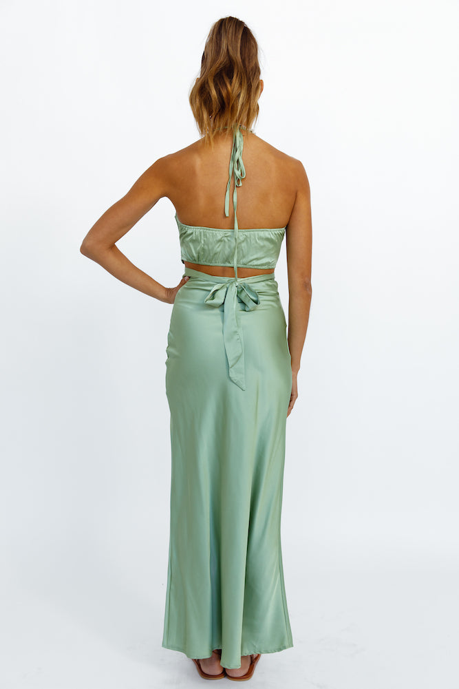 Young And Fun Crop Top Green-Seaa Fashion