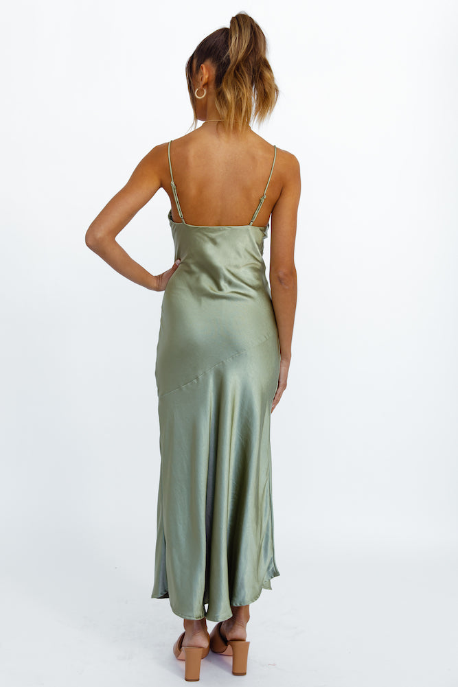 Forever Mine Maxi Dress Olive-Seaa Fashion