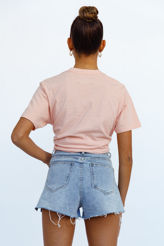 WRANGLER In The Rough OS Tee Peach-Seaa Fashion