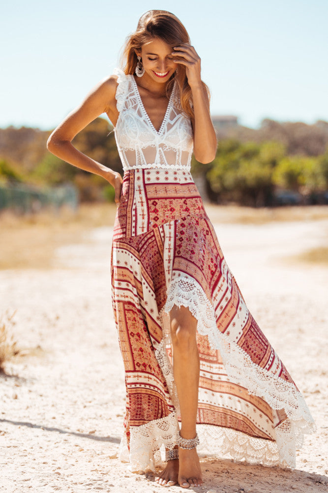 World Explorer Maxi Skirt-Seaa Fashion