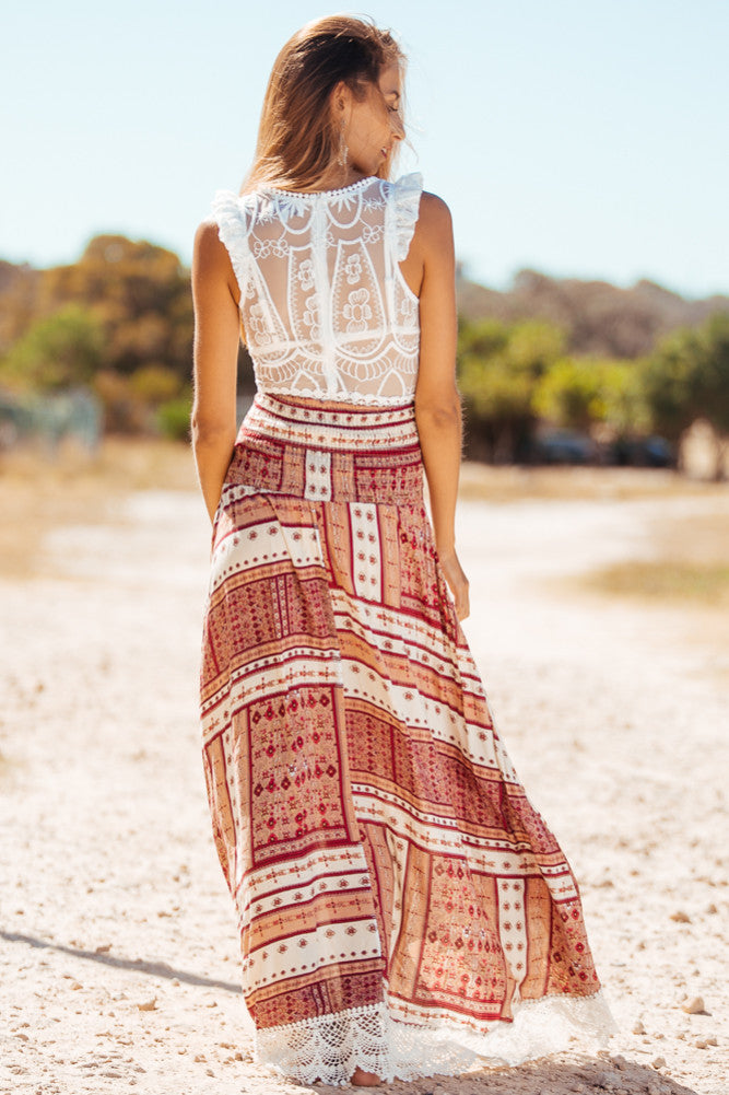World Explorer Maxi Skirt-Seaa Fashion