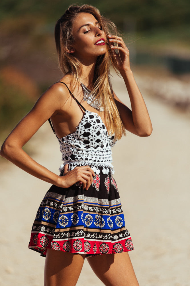 With The Band Romper-Seaa Fashion