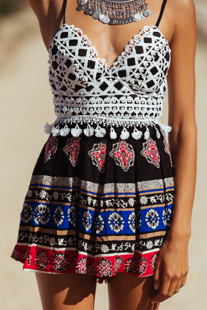 With The Band Romper-Seaa Fashion