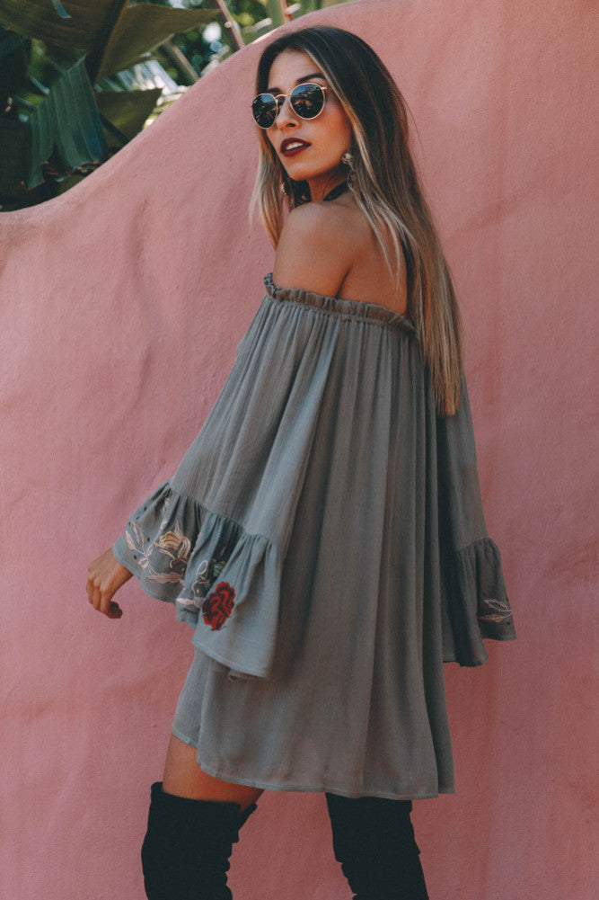 Abbey Lee Dress Olive-Seaa Fashion