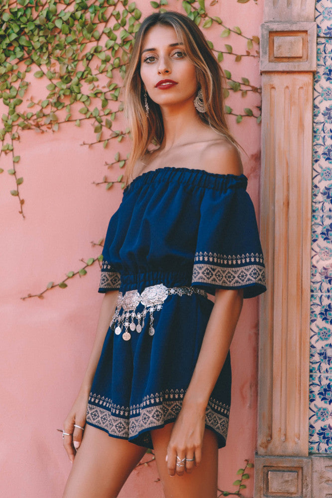 Exploring Athens Romper Navy-Seaa Fashion