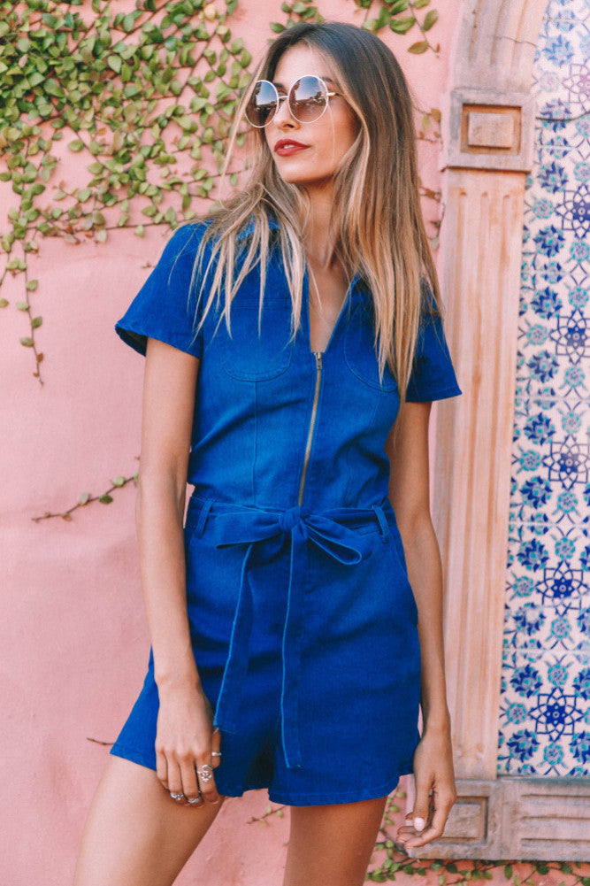 Bandit Romper Blue Denim-Seaa Fashion