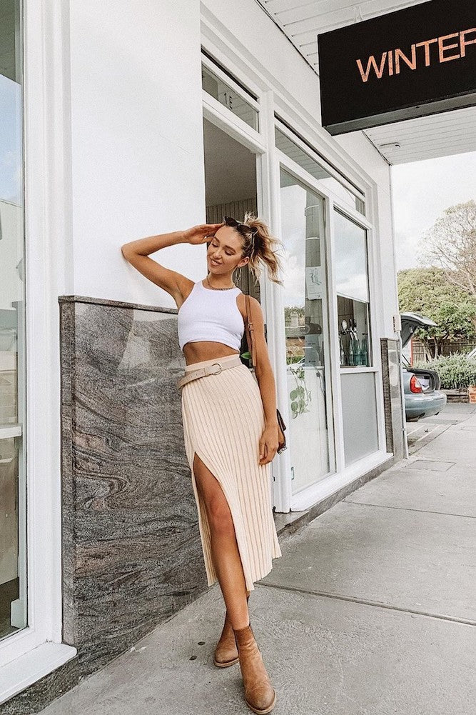 Coral Lake Midi Skirt Mango-Seaa Fashion