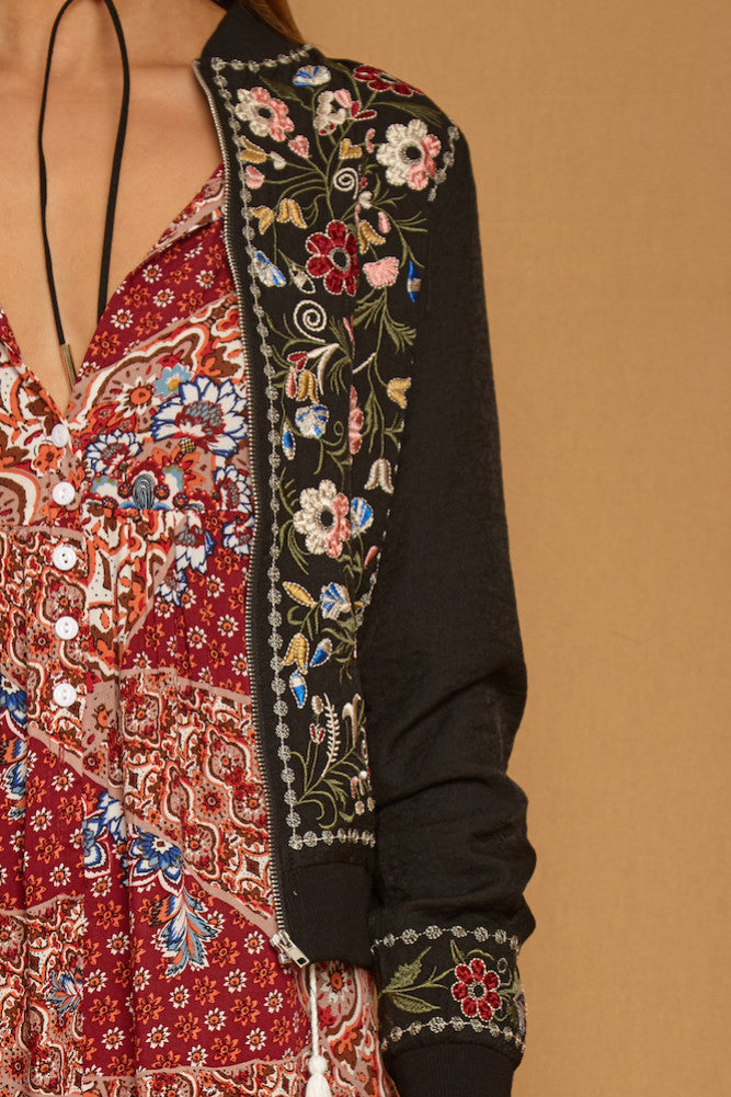 Moon Child Bomber Jacket Black-Seaa Fashion