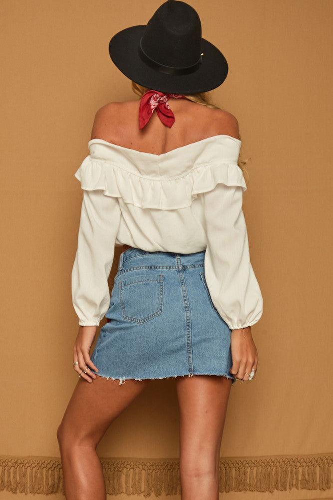 Arabella Top White-Seaa Fashion