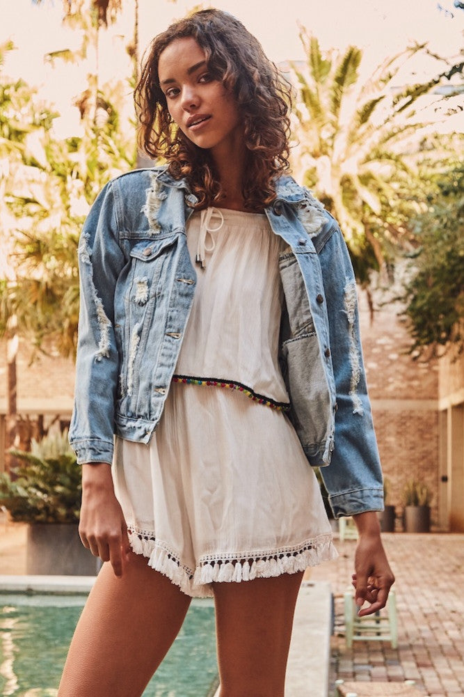 Freja Jacket Denim-Seaa Fashion
