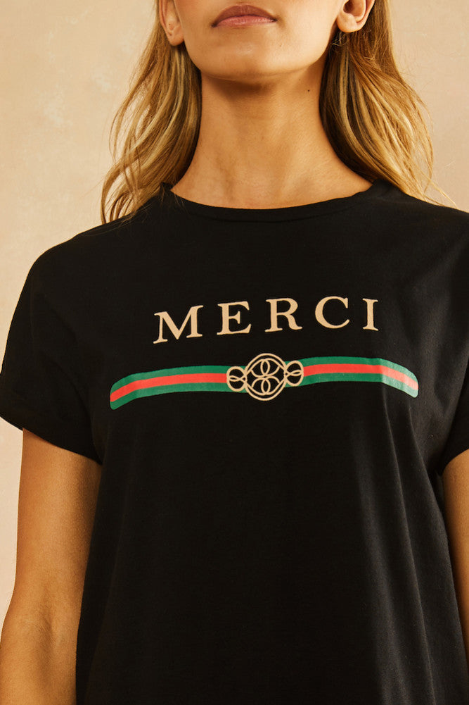 Seventies Top Black-Seaa Fashion