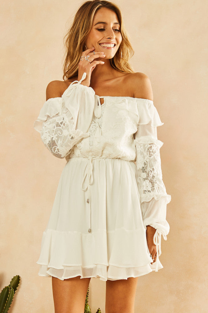 Wild Belle Dress White-Seaa Fashion