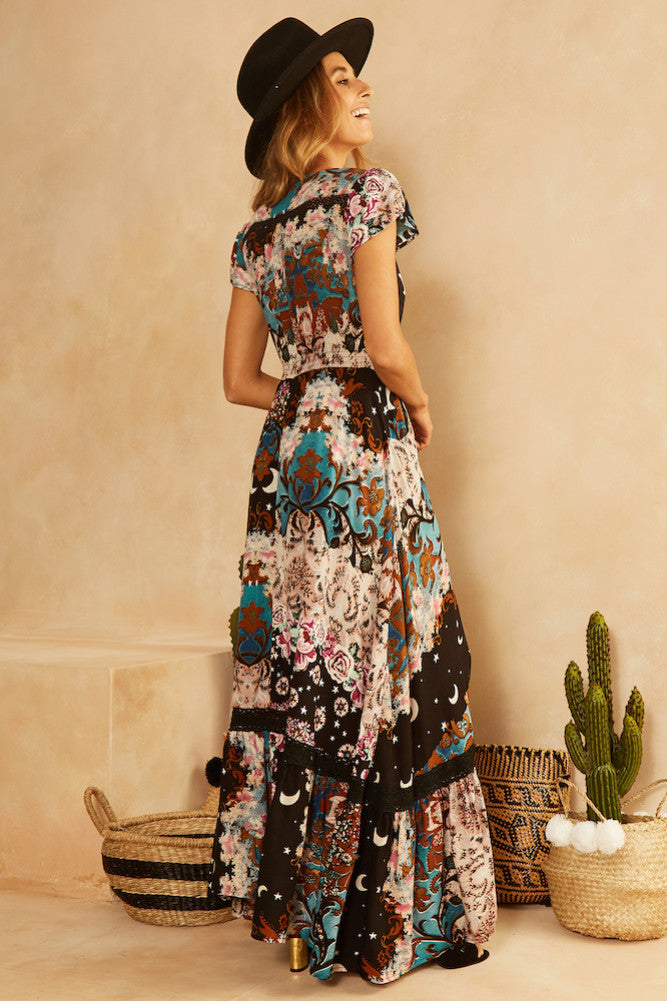 Art Generation Maxi Dress Black-Seaa Fashion