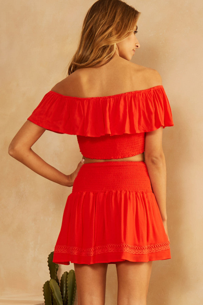 Vera Skirt Tangerine-Seaa Fashion