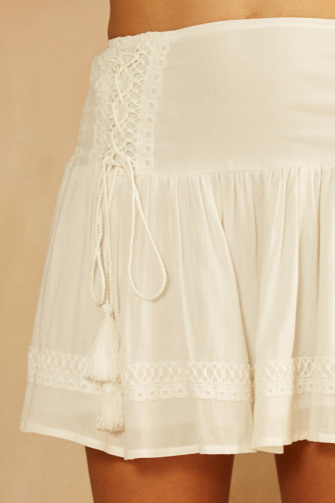 Vera Skirt White-Seaa Fashion