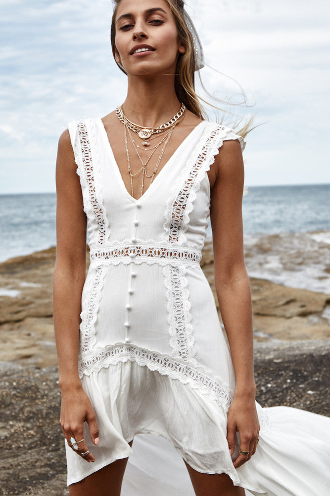 Alignment Maxi Dress White-Seaa Fashion