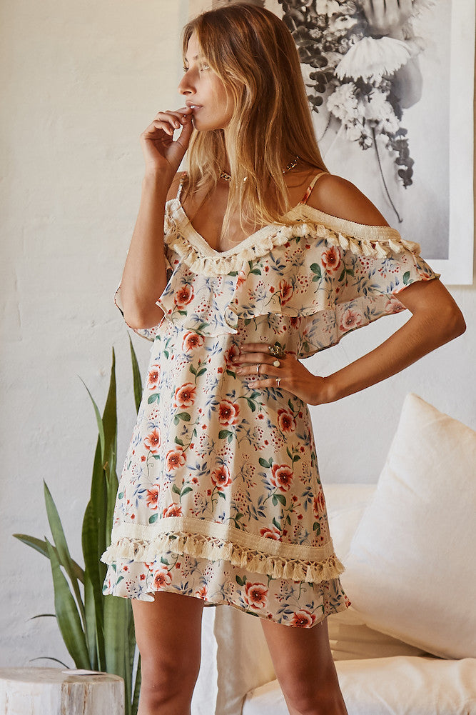 City On A Hill Dress Beige-Seaa Fashion