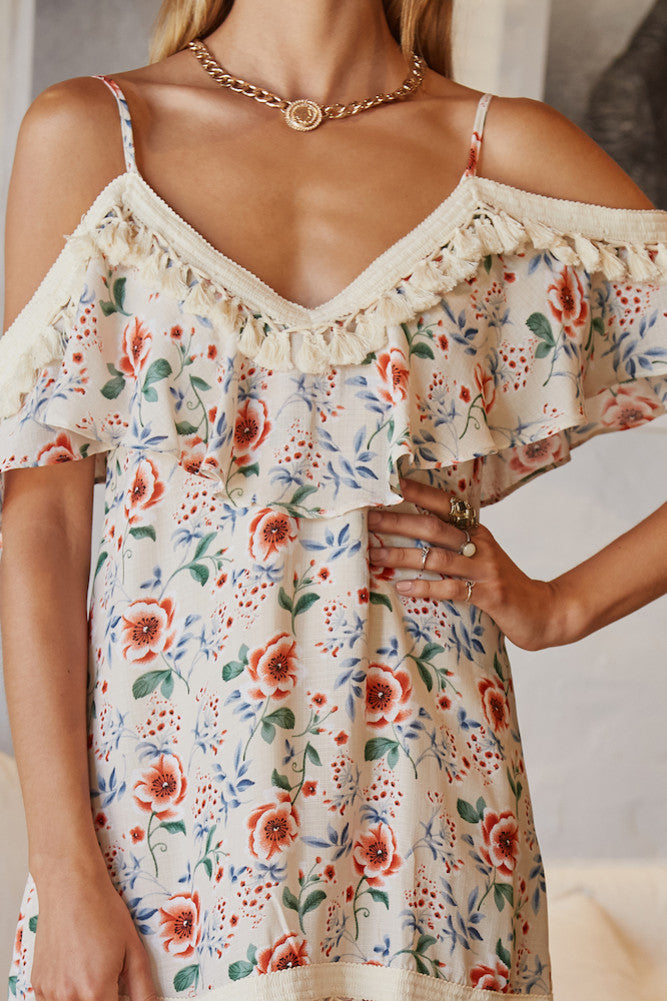 City On A Hill Dress Beige-Seaa Fashion