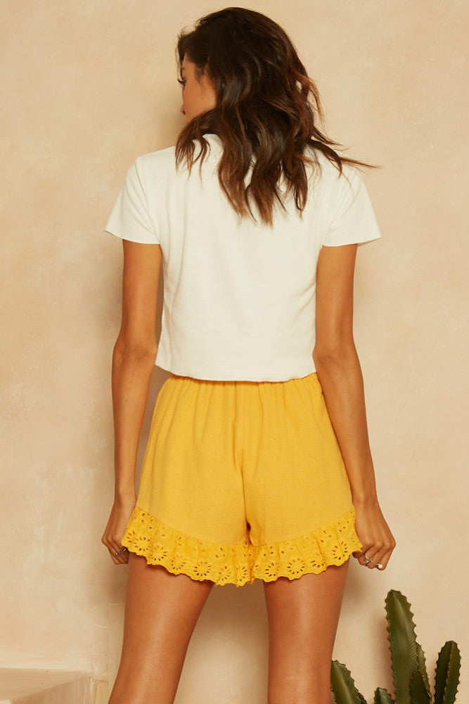 Ray Of Light Crop Top White-Seaa Fashion