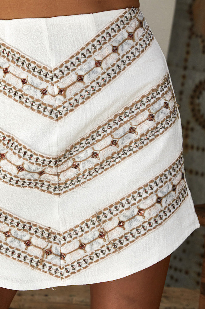 Getaway Skirt White-Seaa Fashion