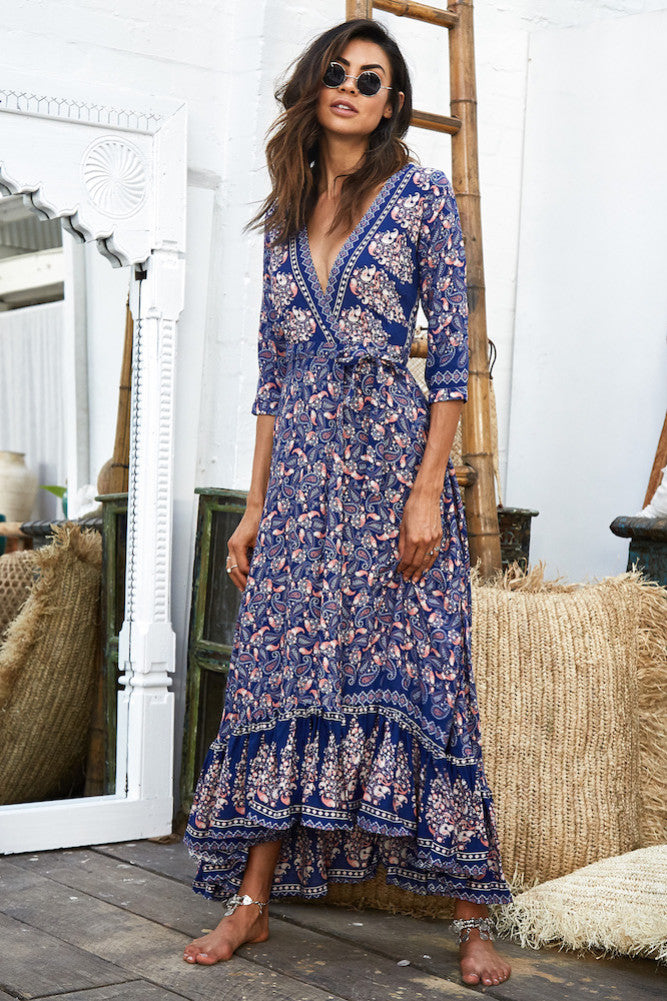 Ava Maxi Dress Navy-Seaa Fashion