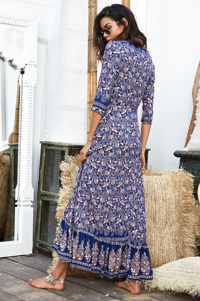 Ava Maxi Dress Navy-Seaa Fashion