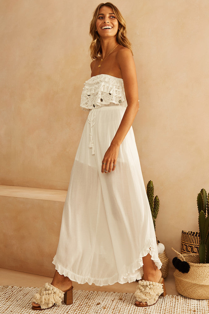 Suntuoso Jumpsuit White-Seaa Fashion