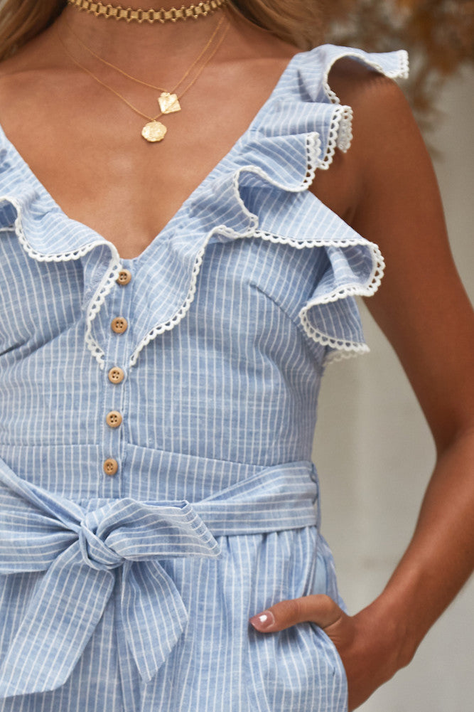 Teen Spirit Jumpsuit Blue-Seaa Fashion