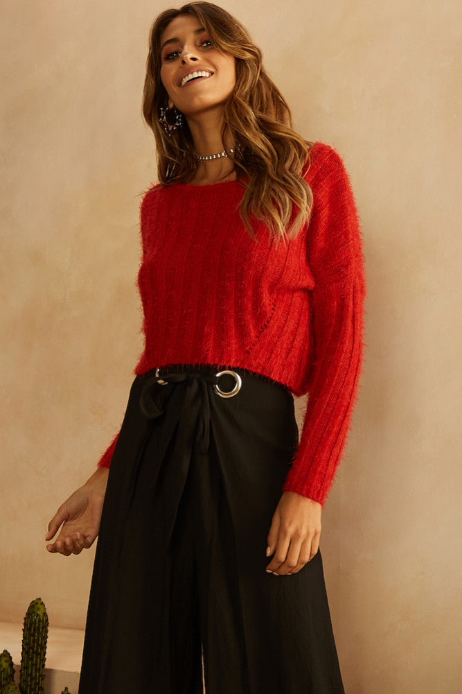 Earthly Delights Knit Red-Seaa Fashion