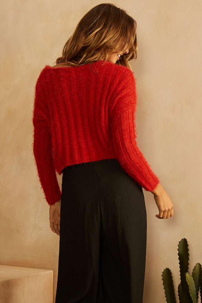 Earthly Delights Knit Red-Seaa Fashion