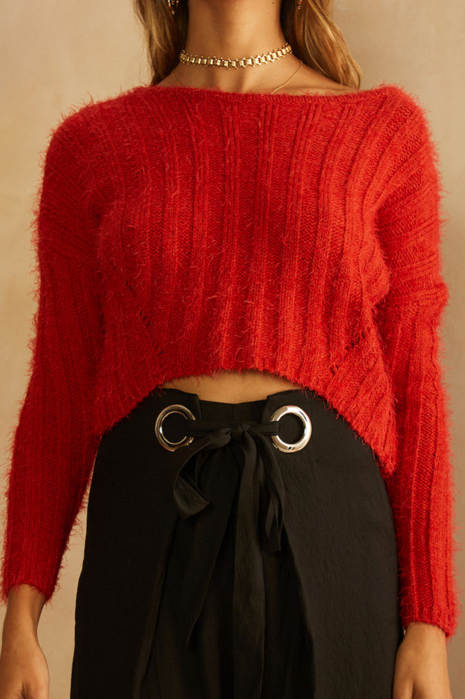 Earthly Delights Knit Red-Seaa Fashion