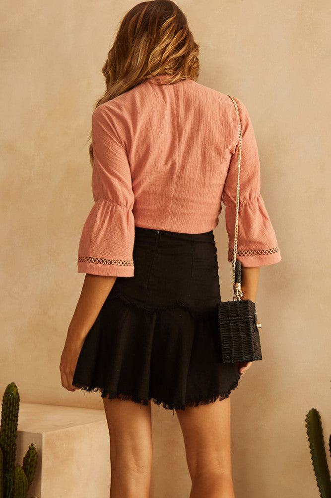 Worry No More Crop Top Rose-Seaa Fashion