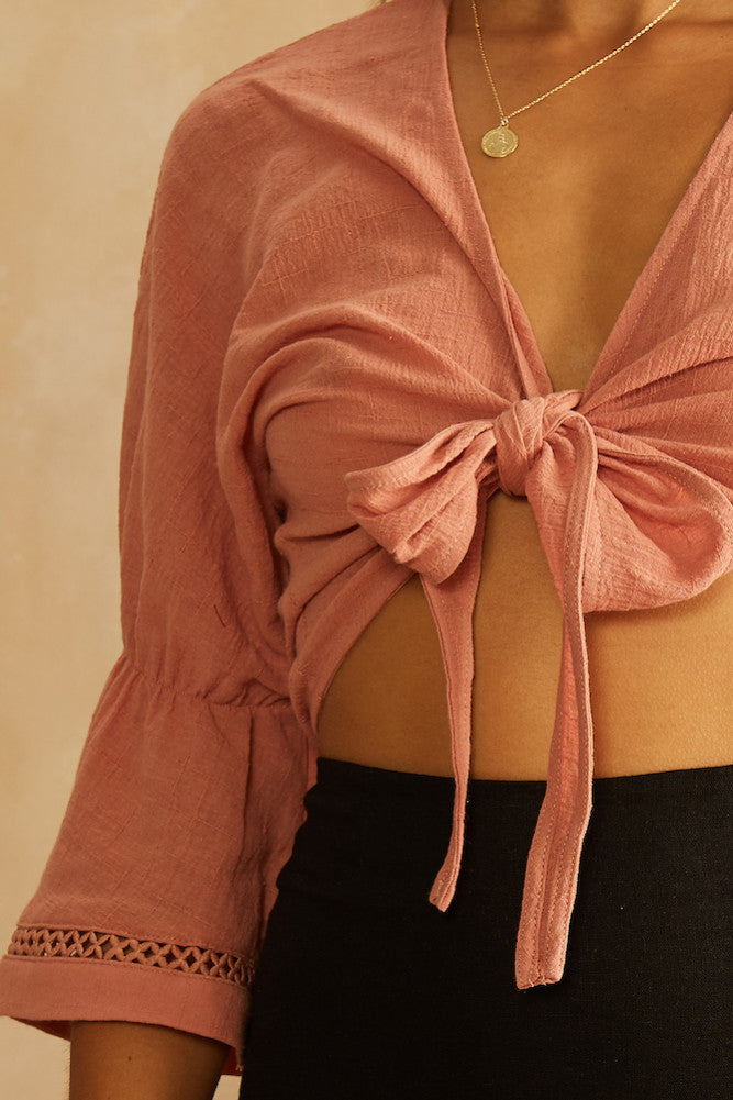 Worry No More Crop Top Rose-Seaa Fashion