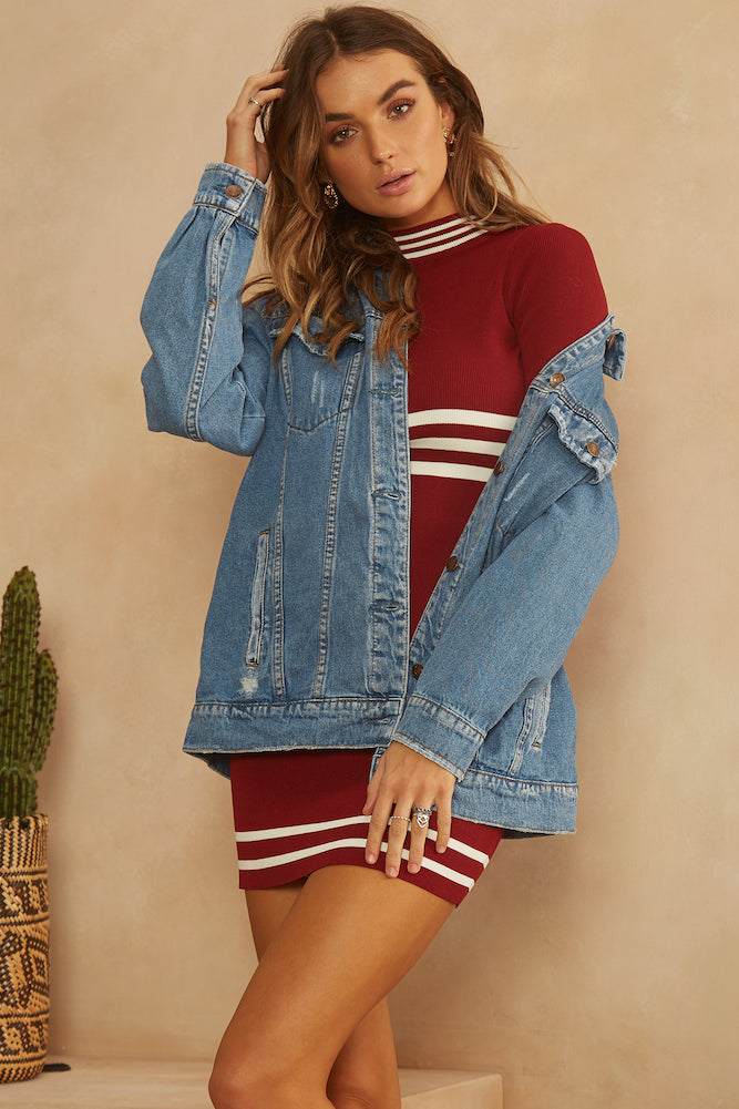On The Other Side Jacket Denim-Seaa Fashion