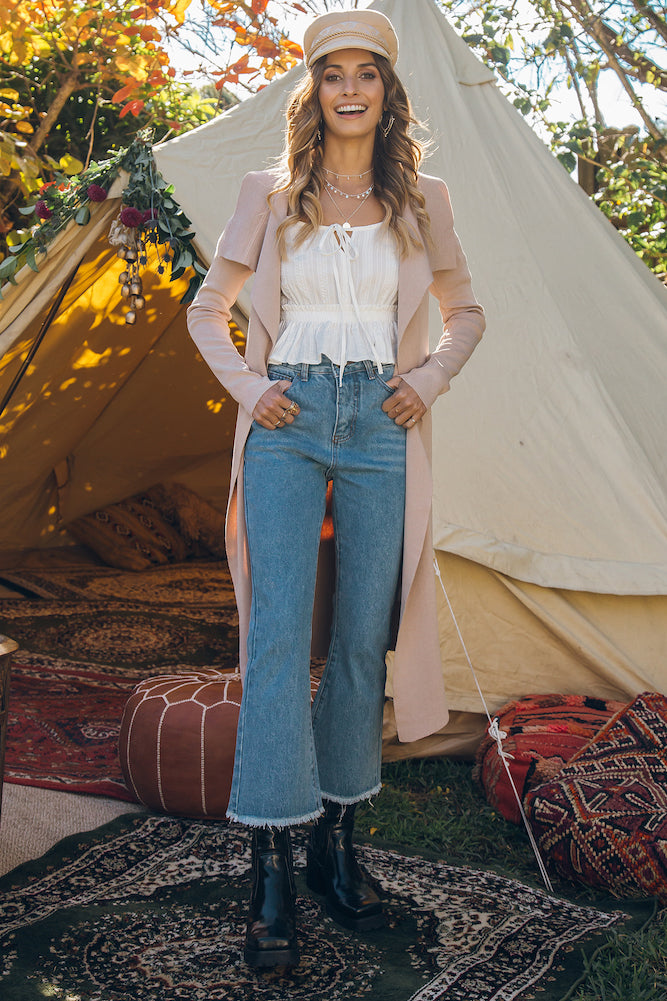 Burning Bridges Cardigan Mocha-Seaa Fashion