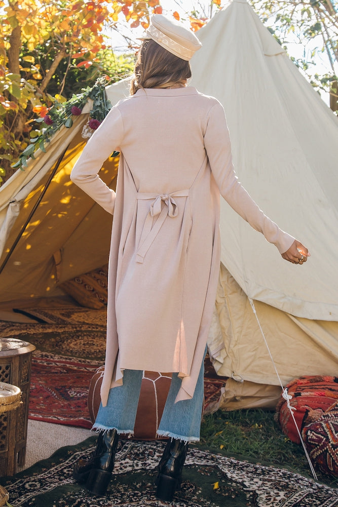 Burning Bridges Cardigan Mocha-Seaa Fashion