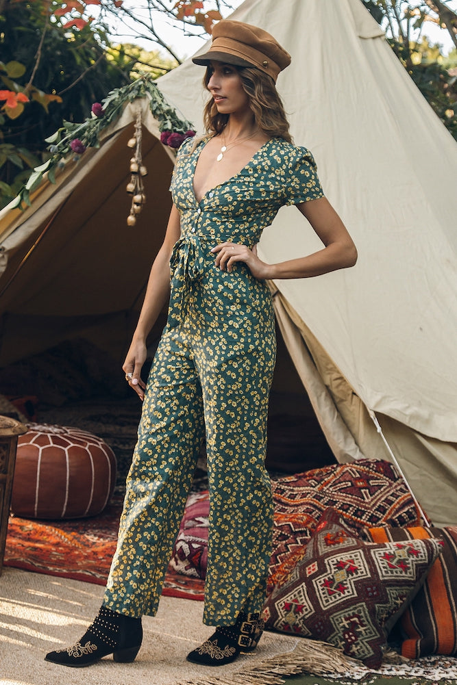 Full Moon Fever Jumpsuit Green-Seaa Fashion