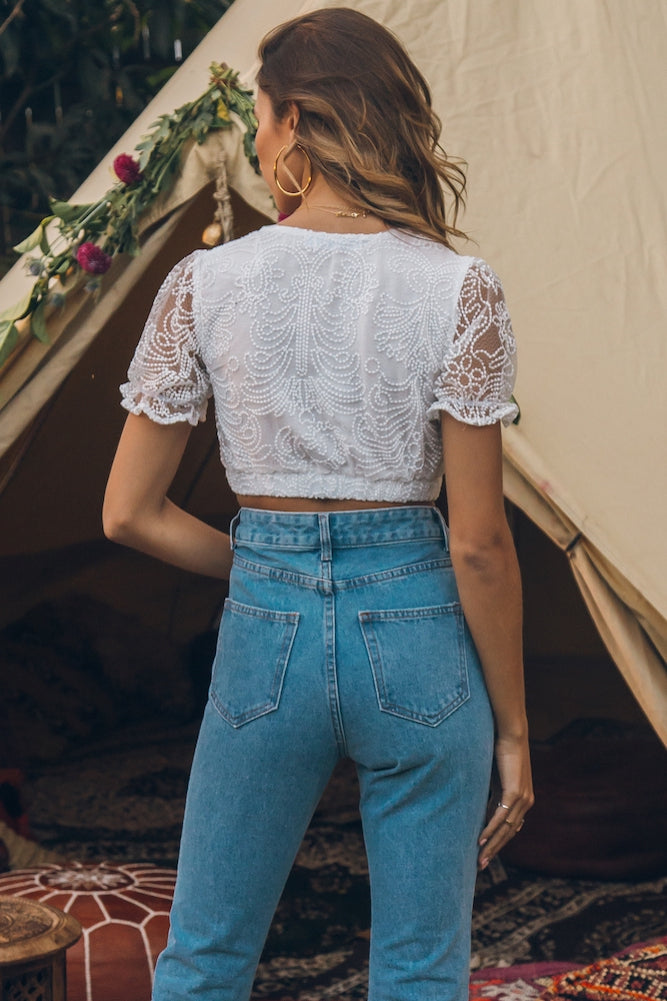 Albatross Crop Top White-Seaa Fashion