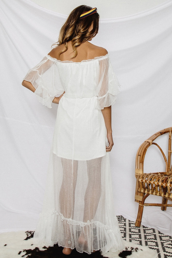 Masala Maxi Dress White-Seaa Fashion