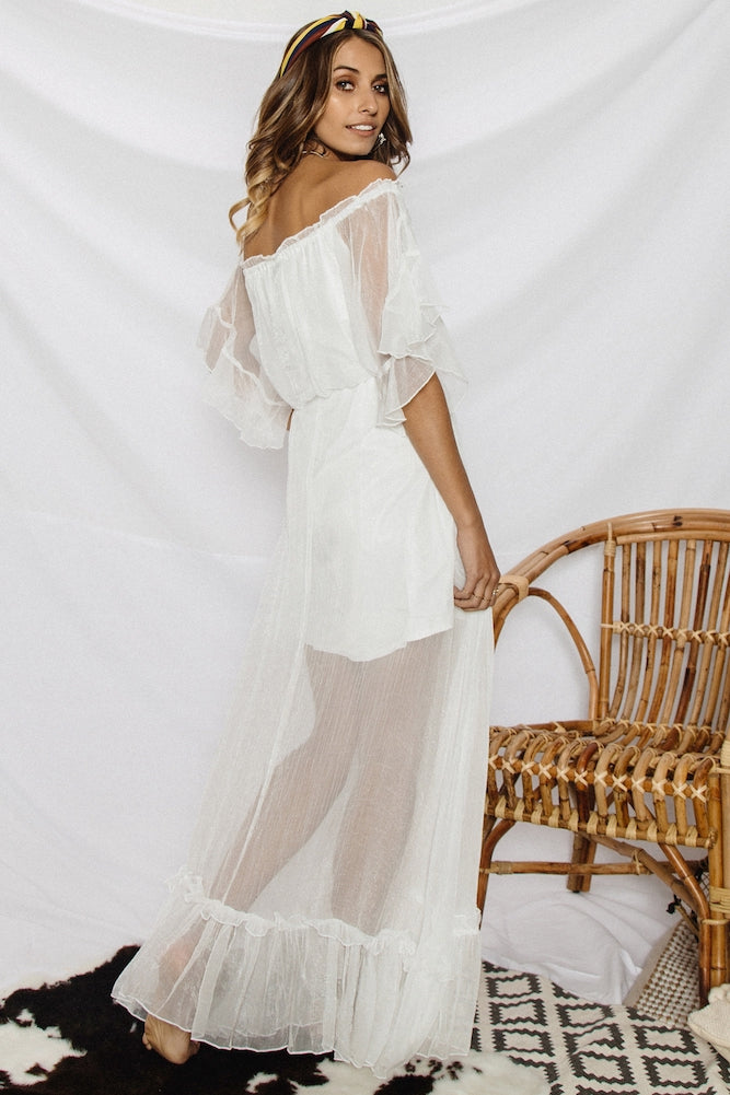 Masala Maxi Dress White-Seaa Fashion