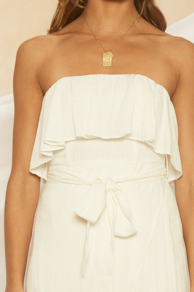 Way Of Life Midi Dress White-Seaa Fashion