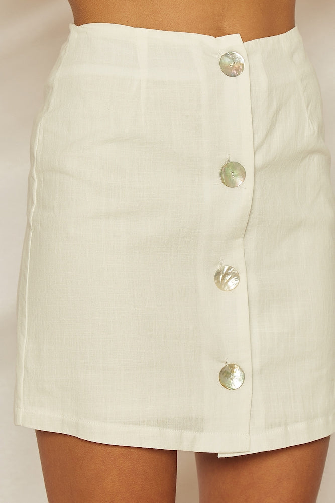 Wren Skirt White-Seaa Fashion