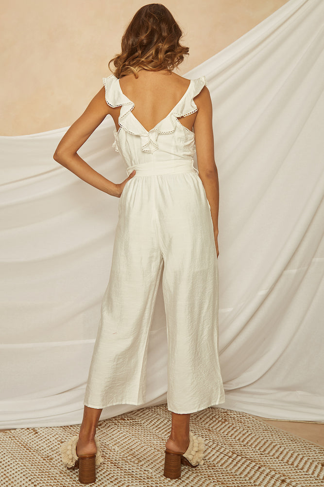Elevate Jumpsuit White-Seaa Fashion
