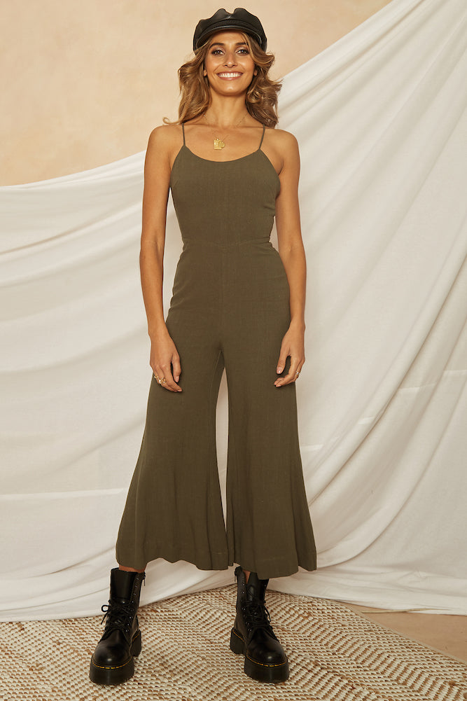 Chase The Sky Jumpsuit Forest Green-Seaa Fashion
