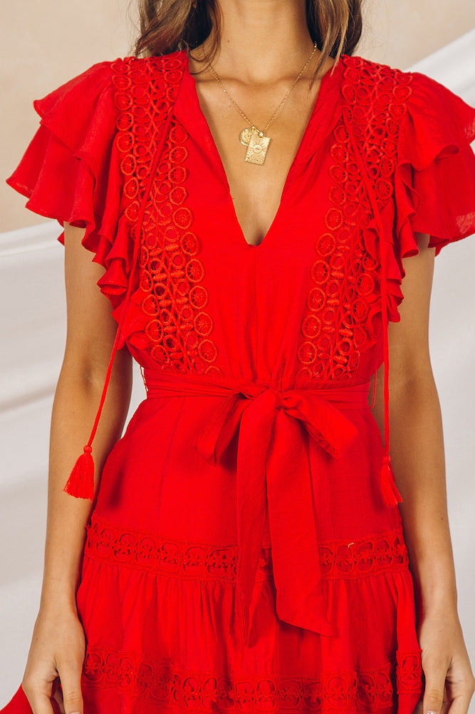 White Sands Dress Red-Seaa Fashion
